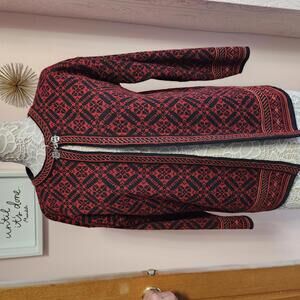 LKNW Volund red black Lokken Norway sweater M DDD6